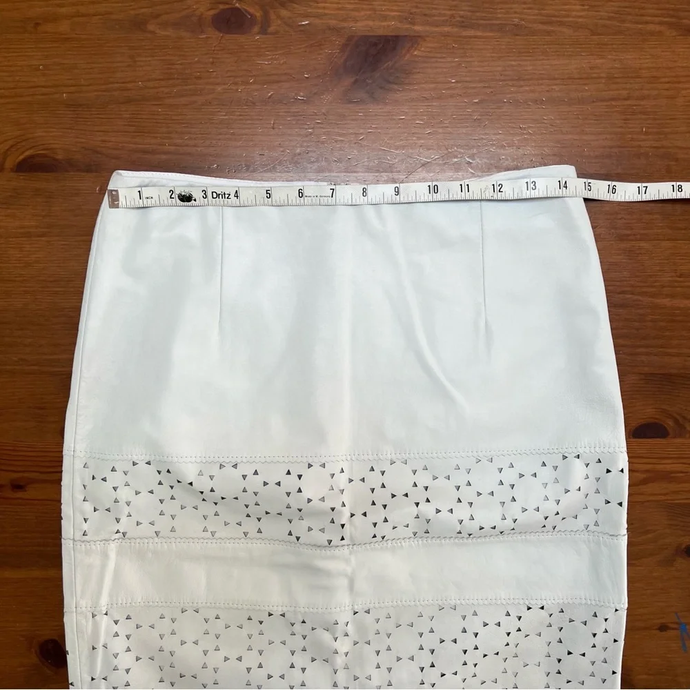 Banana Republic bone white Pencil Skirt with Cutout Design